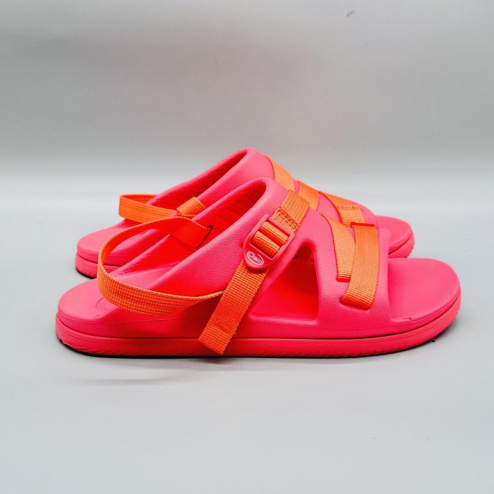 Chaco Sandals Kids Junior 6 Pink Orange Chillos Sport Strap Slip On Water Shoes